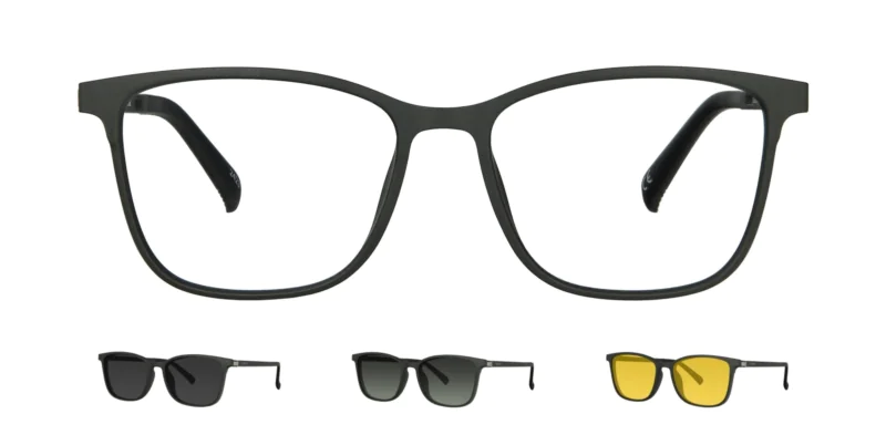 Optical frame with clip-on TONNY 0062C2SET