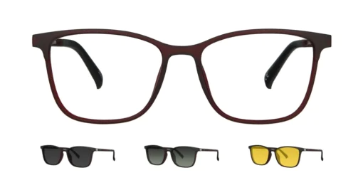 Optical frame with clip-on TONNY 0062C3SET