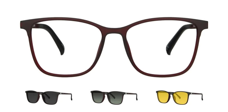 Optical frame with clip-on TONNY 0062C3SET