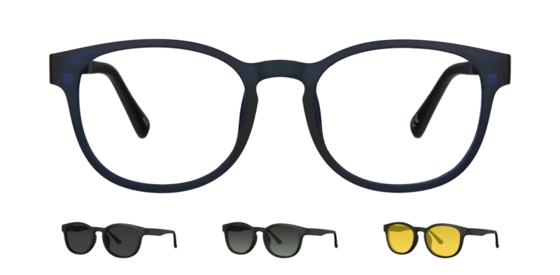 Optical frame with clip-on TONNY 0011C4