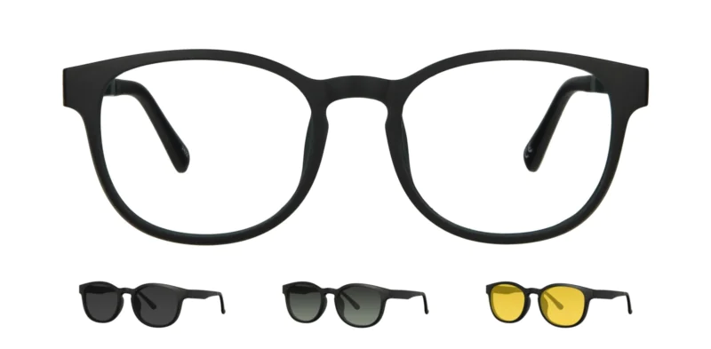 Optical frame with clip-on TONNY 0011C6