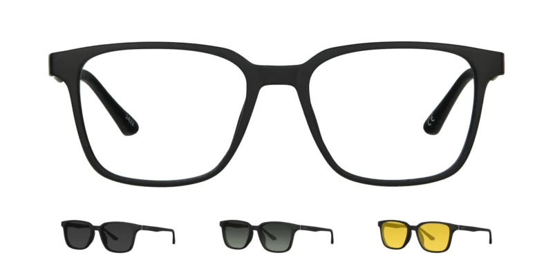 Optical frame with clip-on TONNY 0058C1SET