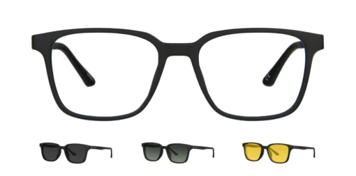 Optical frame with clip-on TONNY 0058C3SET