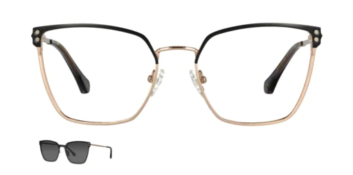 Optical frame with clip-on TONNY 48415AC2-CL1