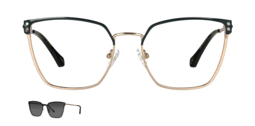 Optical frame with clip-on TONNY 48415AC3-CL1
