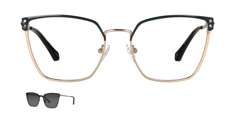 Optical frame with clip-on TONNY 48415AC3-CL1