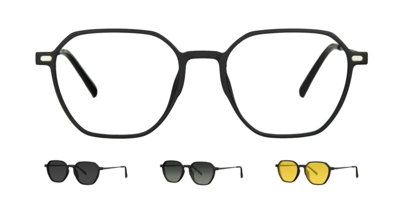Optical frame with clip-on TONNY 0059C1SET