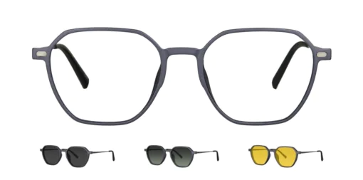 Optical frame with clip-on TONNY 0059C3SET
