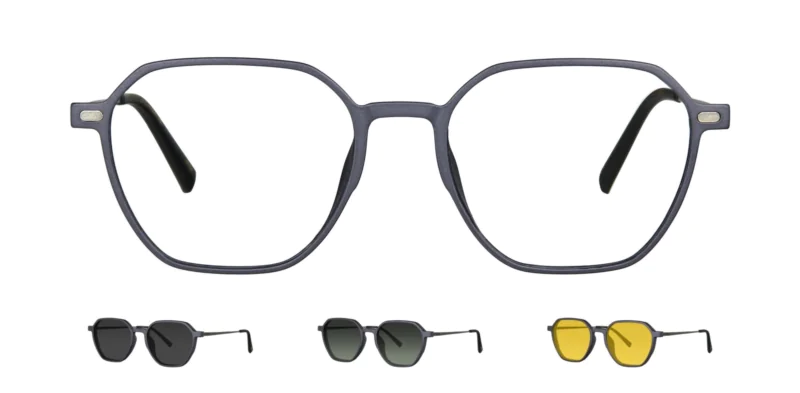 Optical frame with clip-on TONNY 0059C3SET