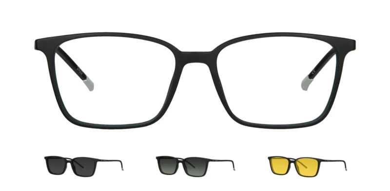 Optical frame with clip-on TONNY 0065C2SET