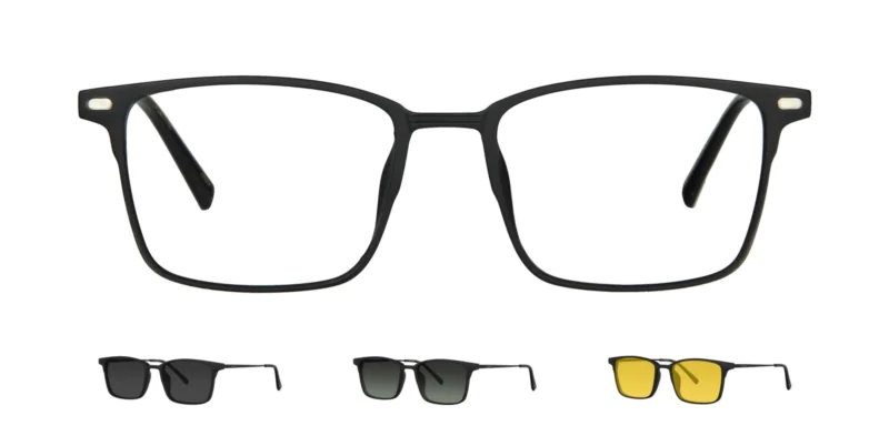 Optical frame with clip-on TONNY 0067C1SET
