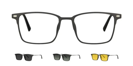 Optical frame with clip-on TONNY 0067C2SET