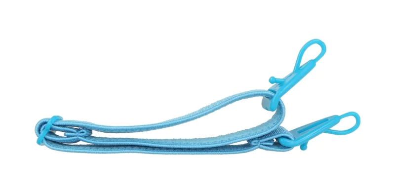 Regulowana gumka do okularów dla dzieci z bolcem niebieska