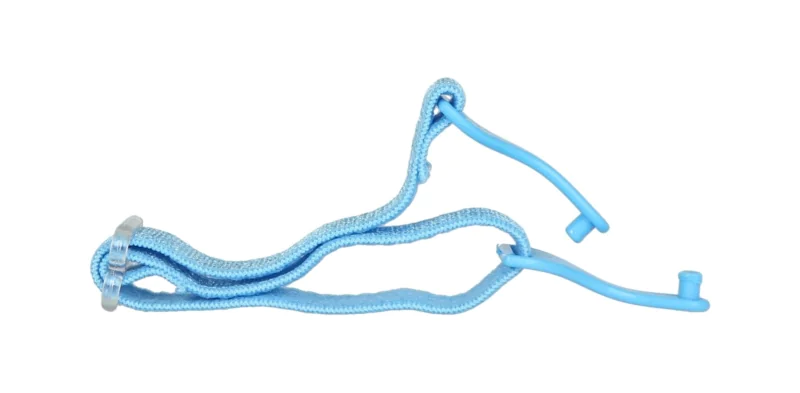 Regulowana gumka do okularów dla dzieci z bolcem niebieska